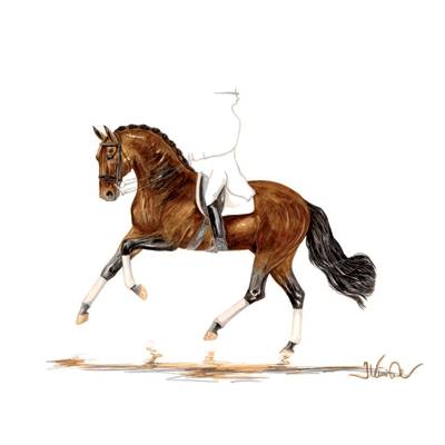 5-582507 Prima Donna (Dressage) By: Jan Kunster, Matted sku 5-582507