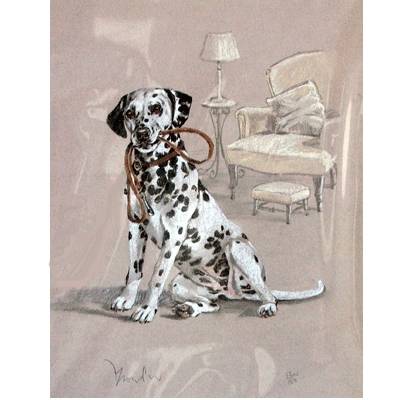 5-582370 Dalmatian By: David Thompson, Matted sku 5-582370