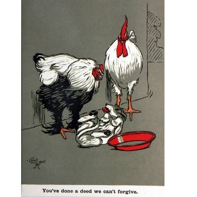 5-582474 Forgiveness (Chicken) Blank Greeting Cards - 6 Pac sku 5-582474