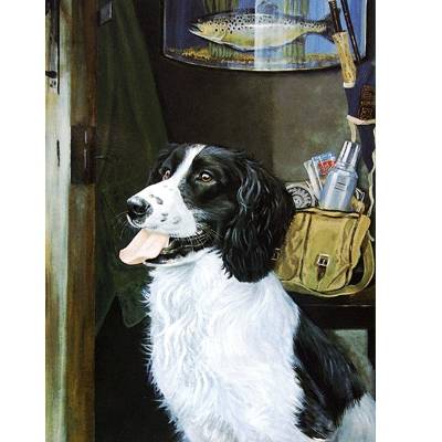 Fishermans Friend (English Springer) Blank Greeting Cards - 6 Pack