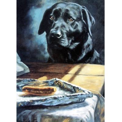 Sausage Dog (Labrador Retriever) Blank Greeting Cards - 6 Pack