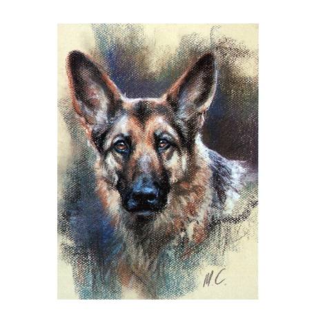 Head of German Shepherd By: Mick Cawston