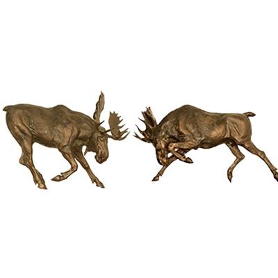 5-582957 Moose Wall Sculptures Set of 2 sku 5-582957