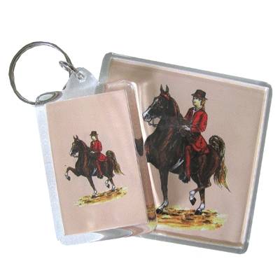 Acrylic Key Ring - Saddlebred