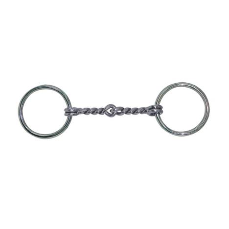 Miniature Loose Ring Malleable Iron Twisted Wire Mouth Bit