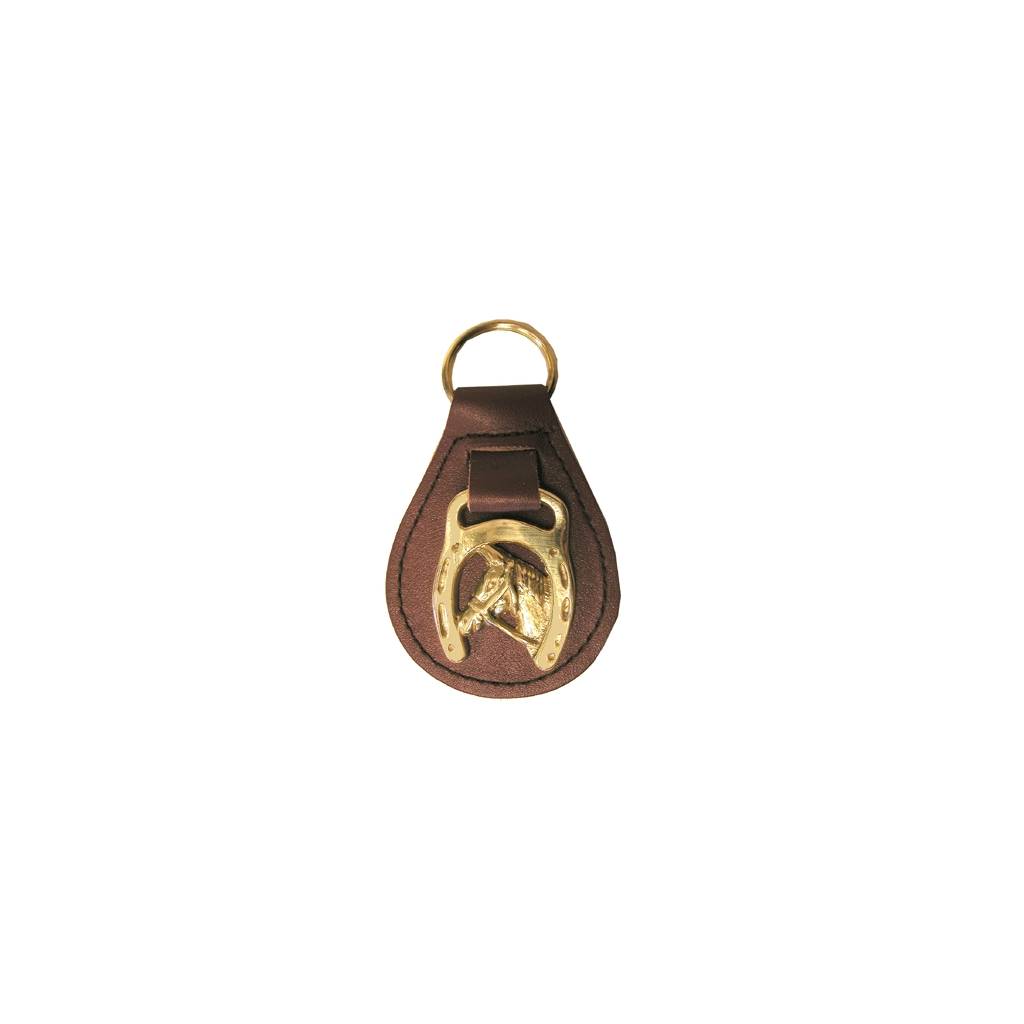 Leather Horse Head Key Fob