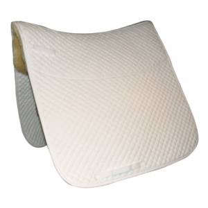Quilted Dressage Pad with Sheepskin