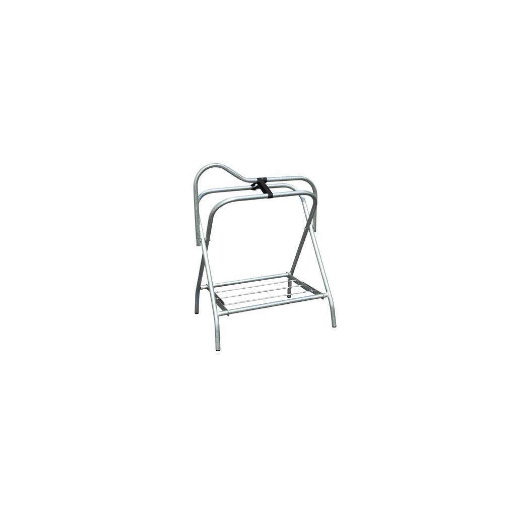 Folding Saddle Stand Deluxe - Silver