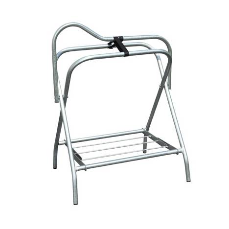 Folding Saddle Stand Deluxe - Silver