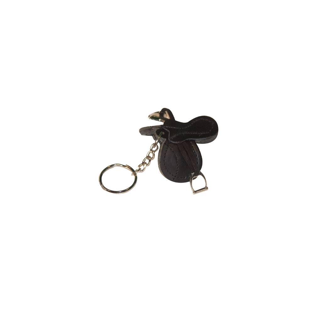 English Saddle Key Chain