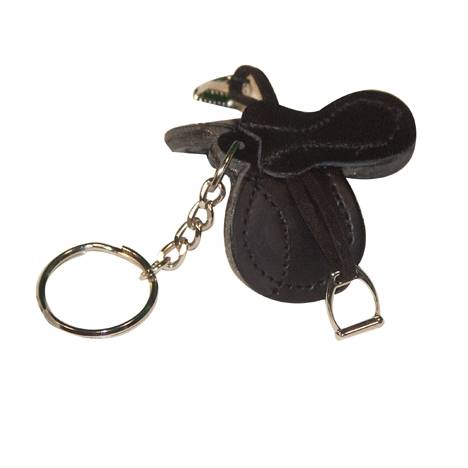 English Saddle Key Chain