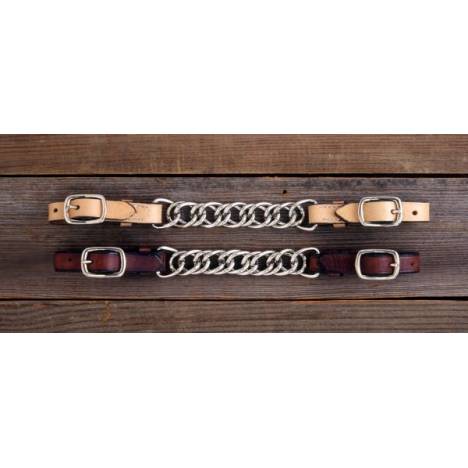 Royal King Flat Leather Curb Chain