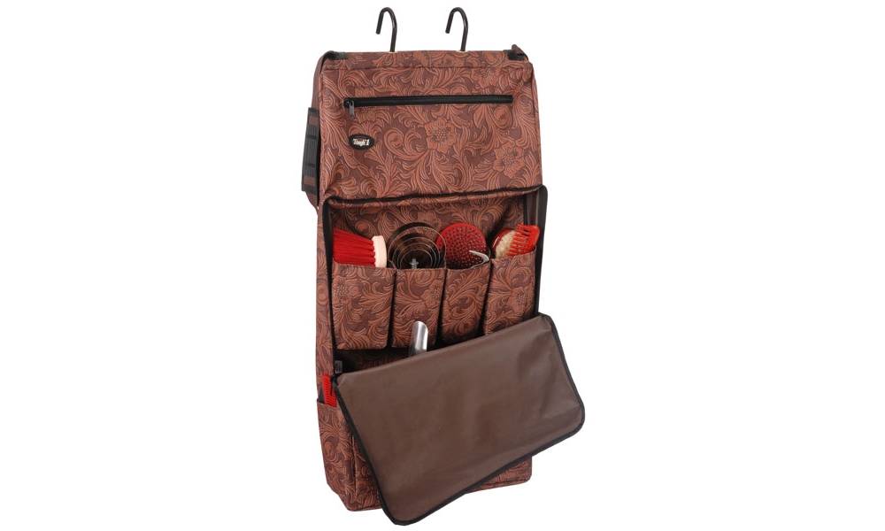 Tough1 Print Portable Grooming Organizer Tooled Leather Print