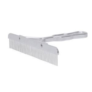 Blunt Tooth Comb with  Aluminum Handle & Replaceable Stainless Steel Blade