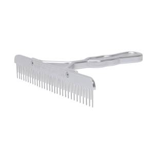 Blunt Tooth Fluffer Comb with  Aluminum Handle & Replaceable Stainless Steel Blade