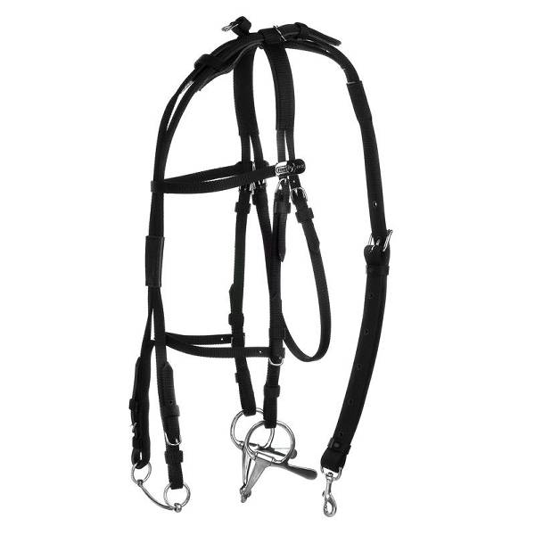 HorZe Synthetic American Open Bridle