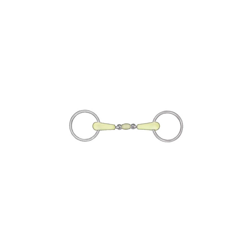 Horze Apple Flavor Peanut Link Loose Ring Snaffle Bit