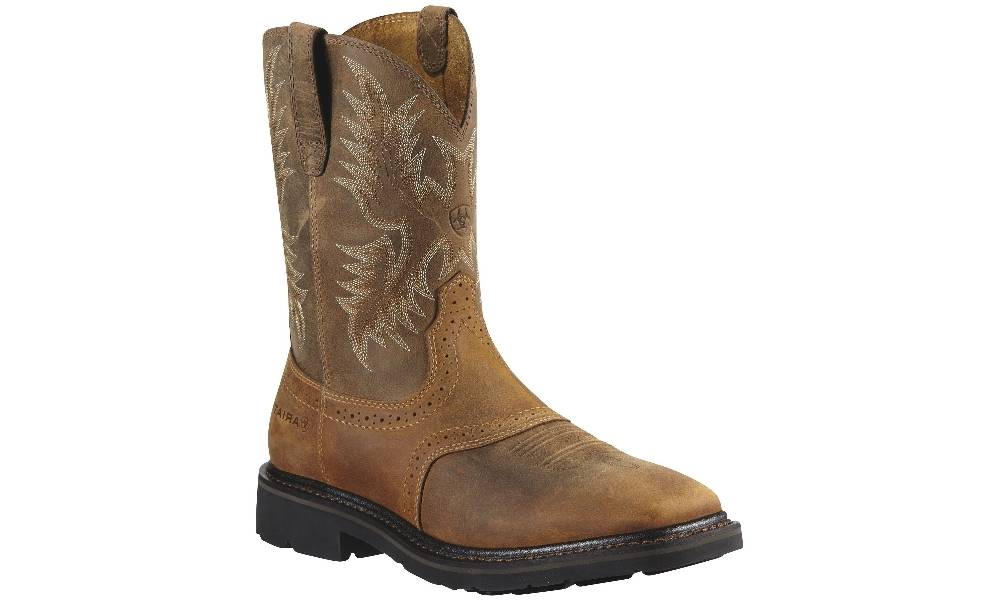 Ariat Sierra Square Toe Safety Toe Boot - Mens - Aged Bark