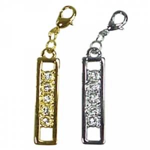 Exselle Zipper Pull with  Clear Stones