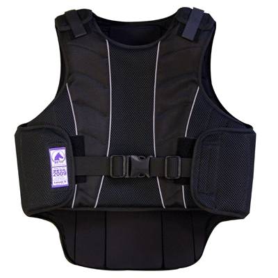 Black Horse Riding Body Protector Equestrian  Safety Vest Adult S 