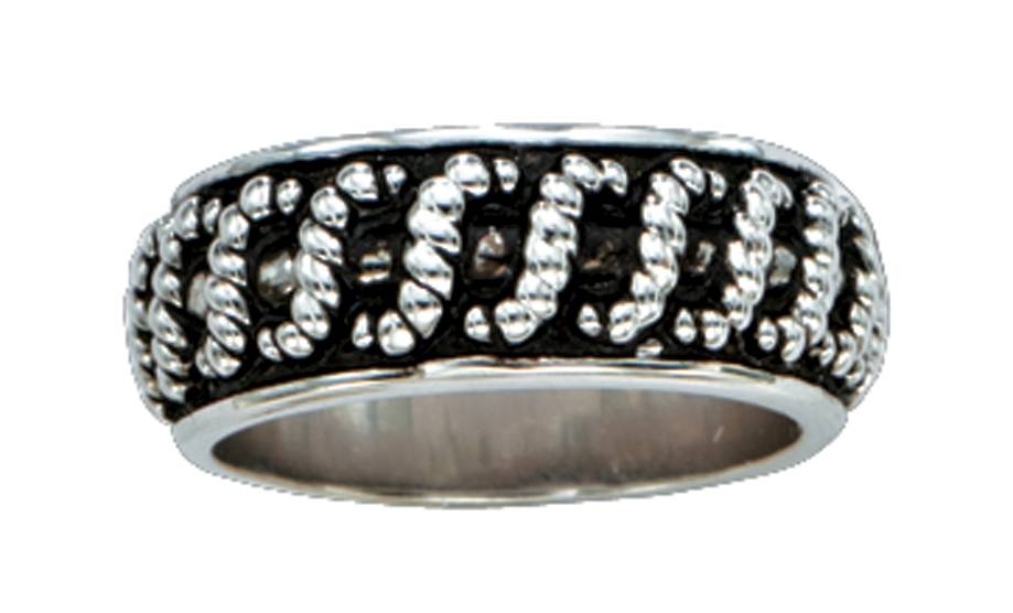 5-613719 Montana Silversmiths Silver Rope Wrapped Band Ring sku 5-613719