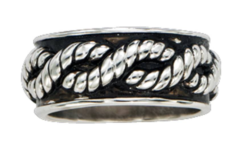 5-613723 Montana Silversmiths Braided Rope Band Ring sku 5-613723