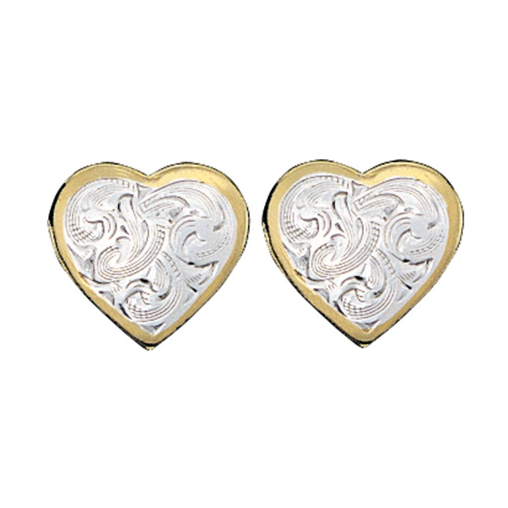 Montana Silversmiths Classic Montana Heart Earrings