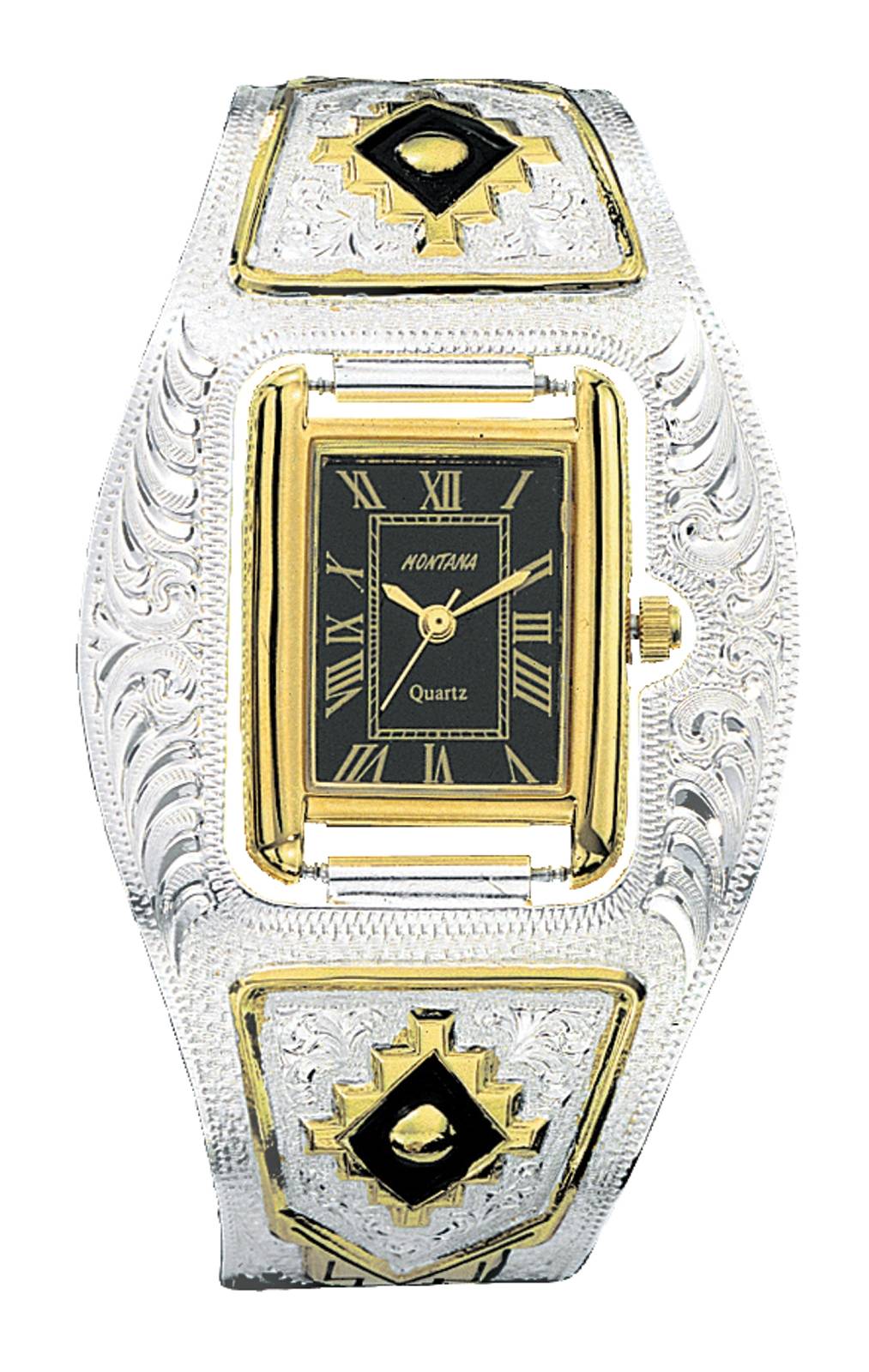 5-614553 Montana Silversmiths Ladies Southwest Cuff Watch sku 5-614553