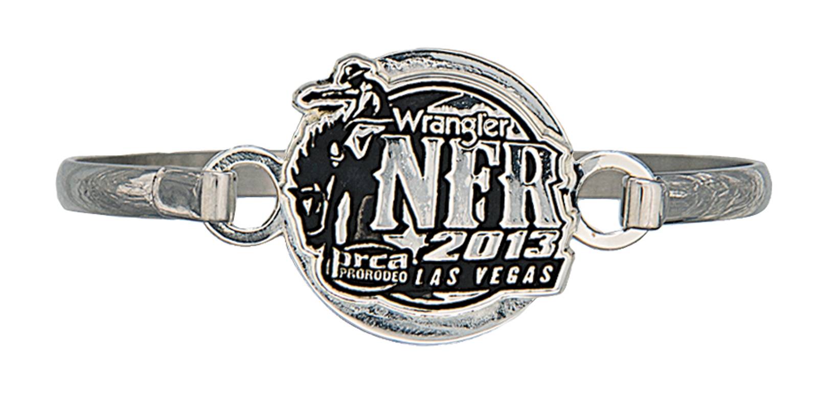 5-615366 Montana Silversmiths 2013 WNFR Silver Cameo Bracel sku 5-615366