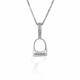 Kelly Herd Small English Stirrup Necklace - Sterling Silver