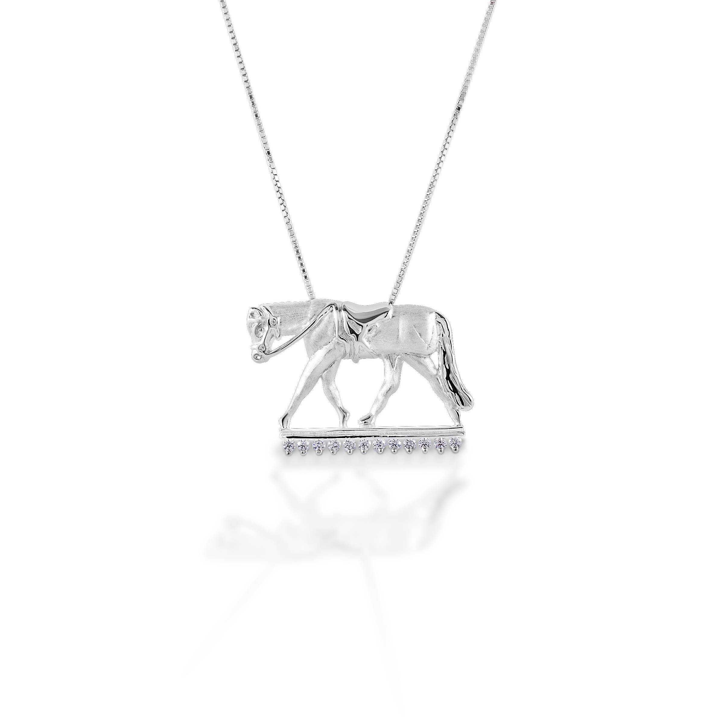 Kelly Herd English Horse Necklace - Sterling Silver