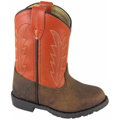 Smoky Mountain Hopalong Western Boots - Toddler, Brown Distress