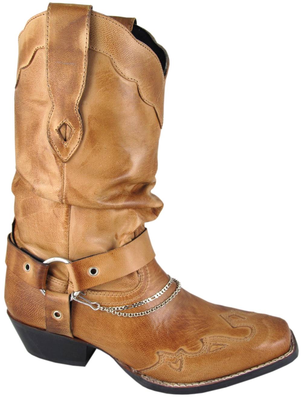 Smoky Mountain Avalon Slouch Western Boots - Ladies, Brown