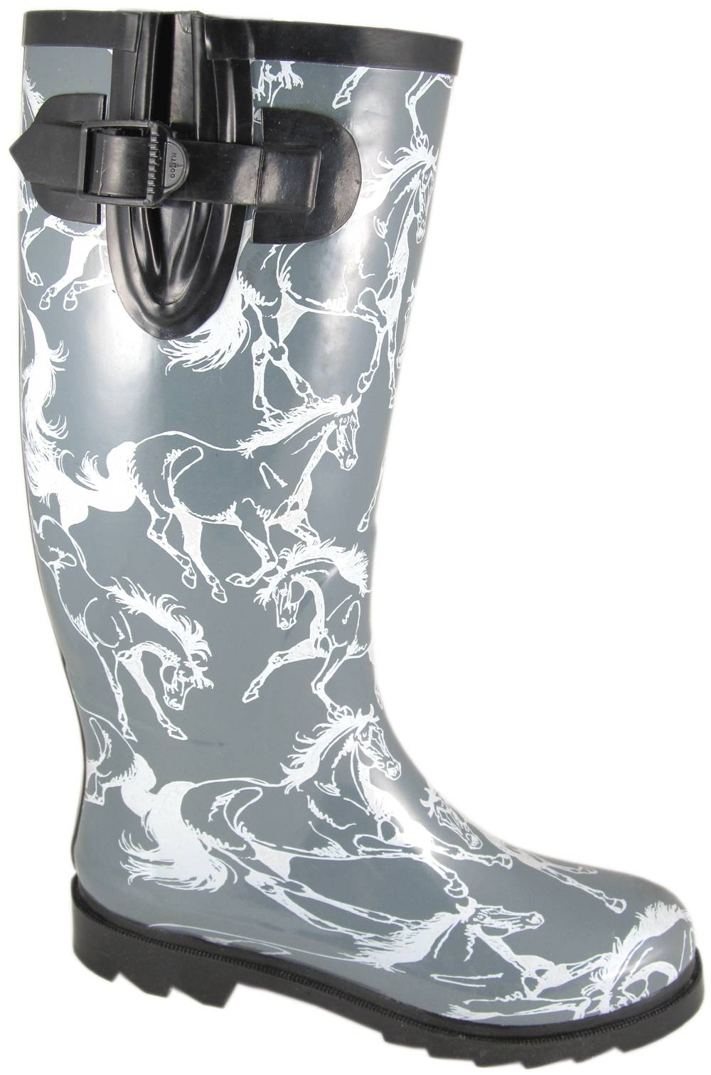 Smoky Mountain Dancing Horses Waterproof Boots - Ladies, Turquoise