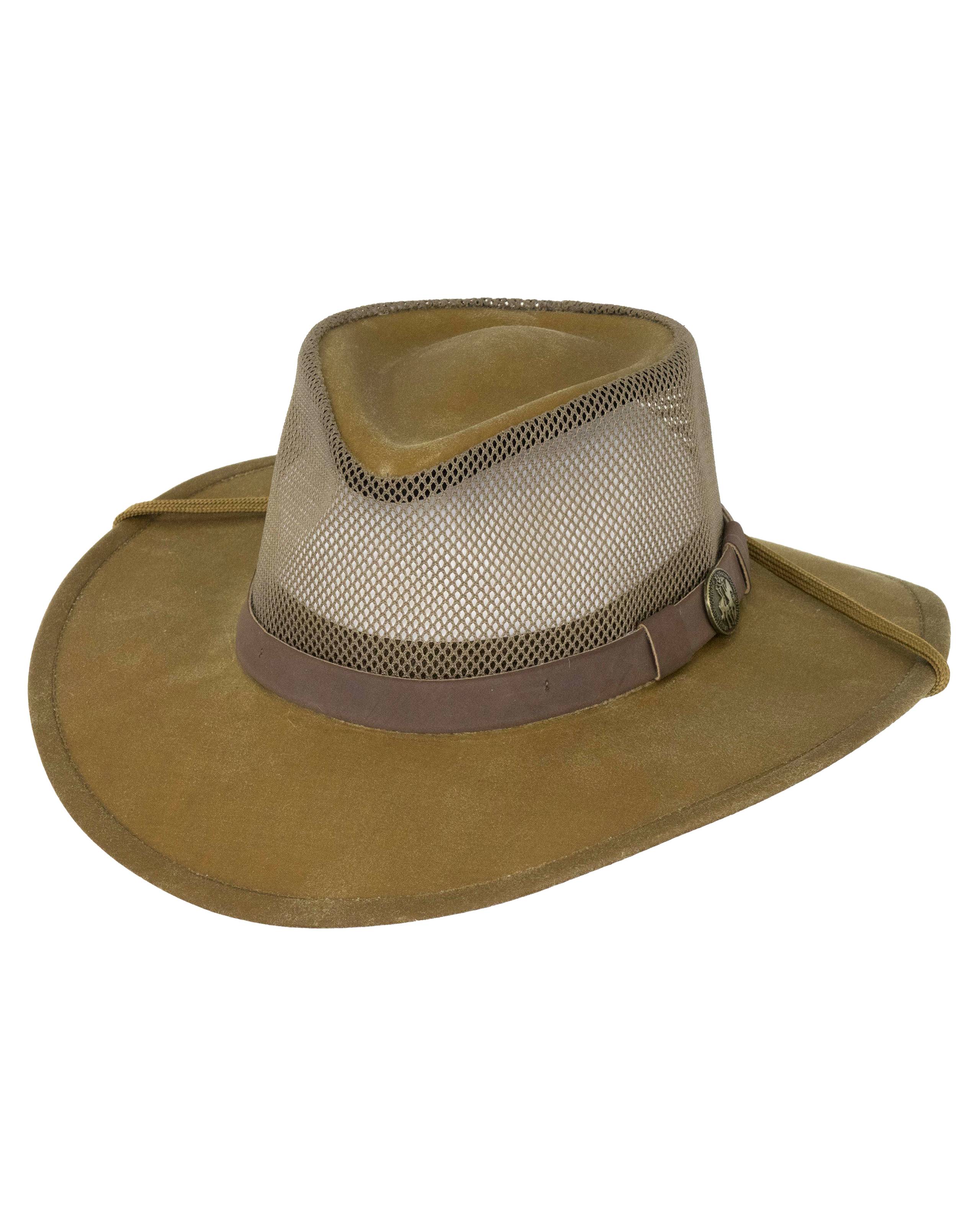 Outback Trading Kodiak Oilskin and Mesh Hat- Mens