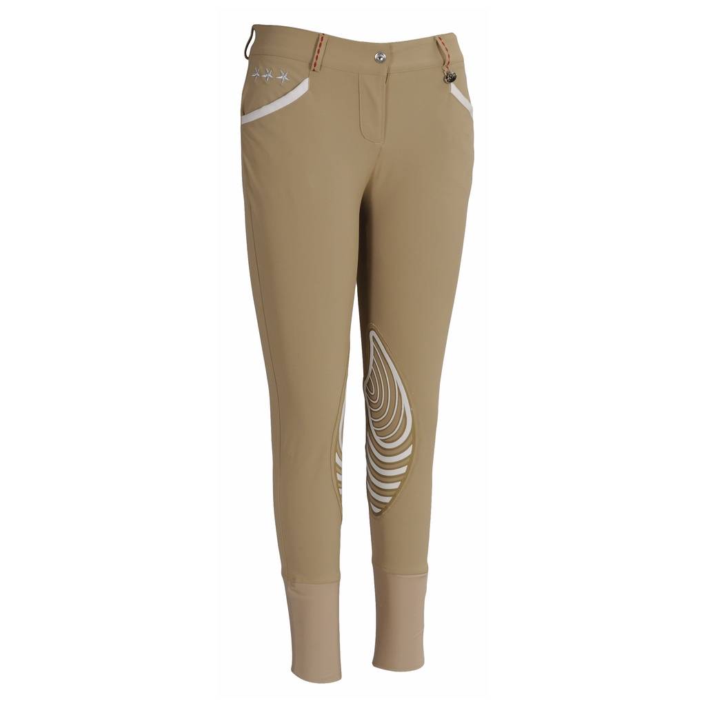 Equine Couture Stars & Stripes Breeches - Ladies, Knee Patch