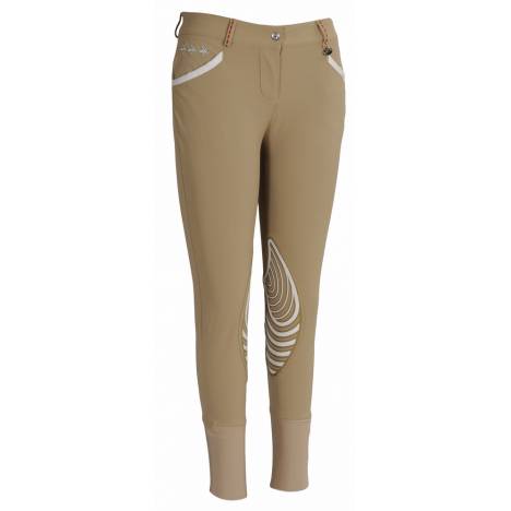 Equine Couture Stars & Stripes Breeches - Ladies, Knee Patch