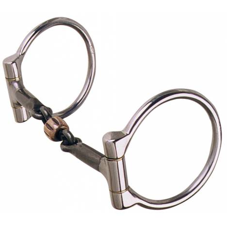 Reinsman Stage A Offset Dee-7/16" 3-Piece With Copper Roller Snaffle
