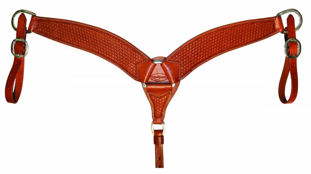 Reinsman Miniature Basket Stamped Shaped Breast Collar