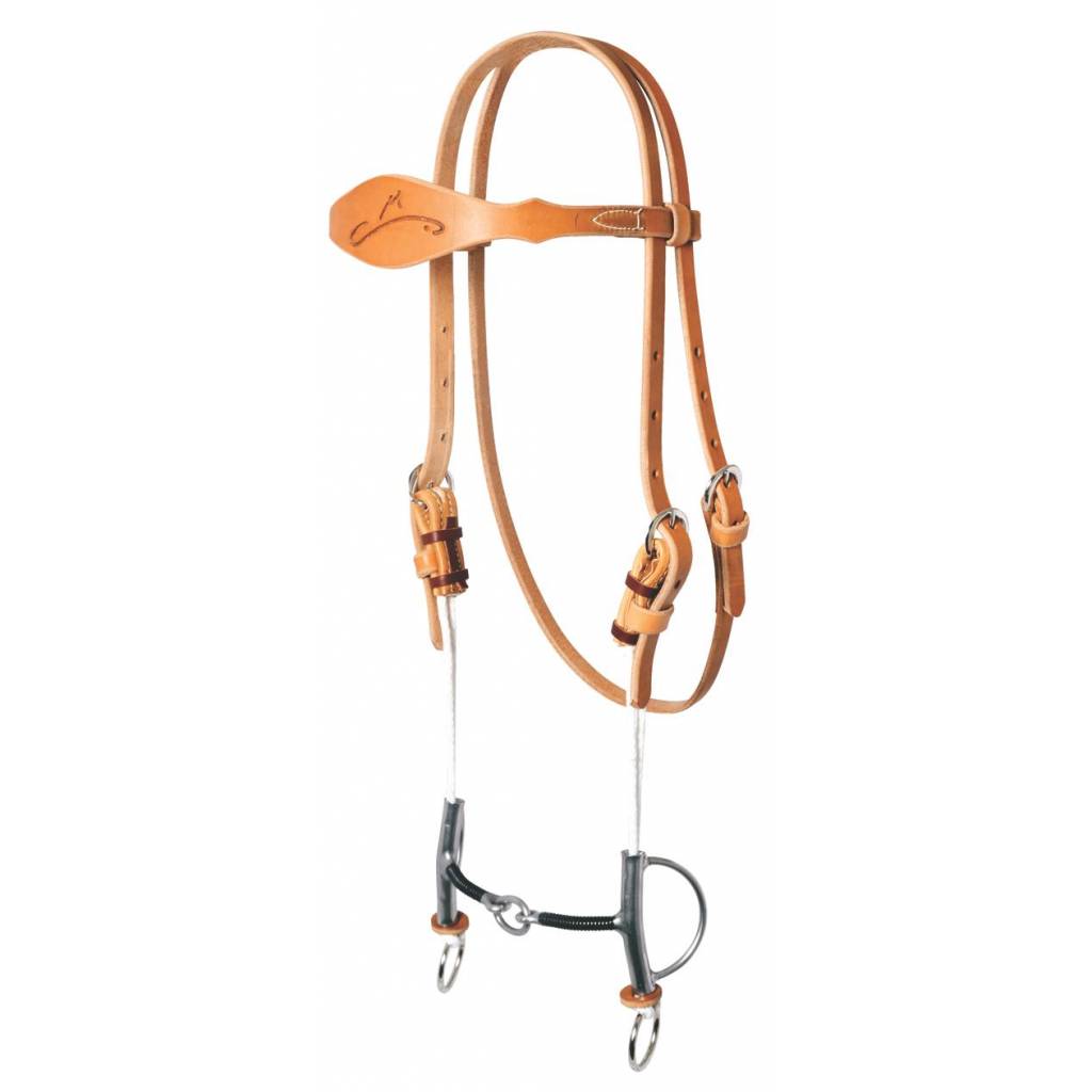 Reinsman Sharon Camarillo Draw Gag Bridle With Signature Iron Wrapped Lifesaver