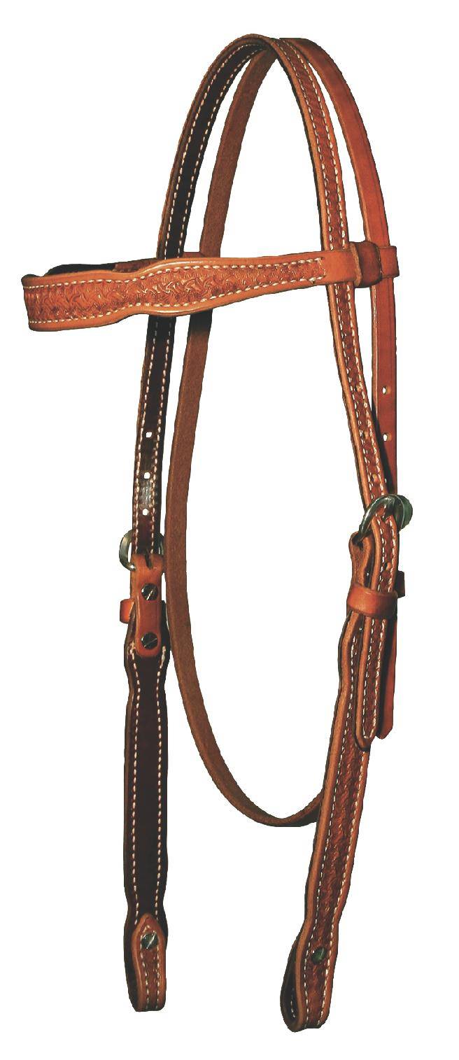 Reinsman 5/8 Tooled Spider Browband Headstall