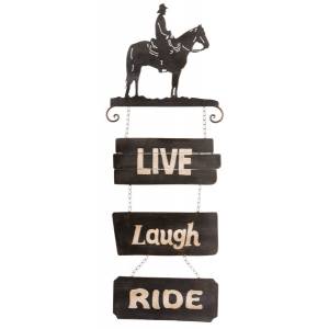 Gift Corral Cowboys Sign Live/Laugh/Ride