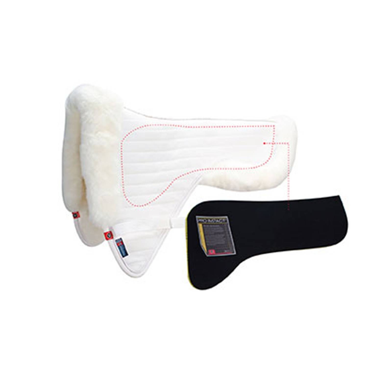 Matrix Ergonomic Dressage Half Pad with Pro-Impact Inserts