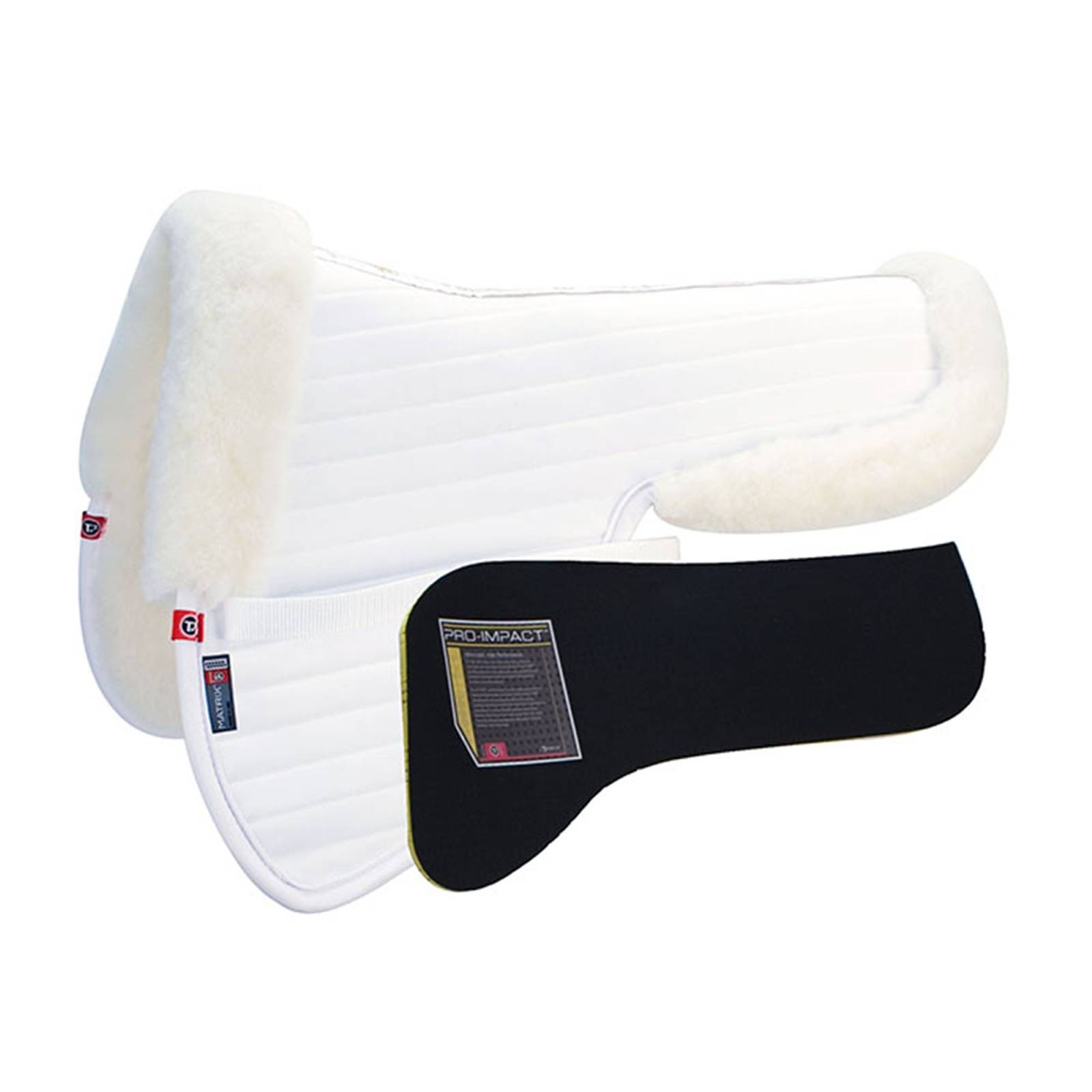 Matrix Ergonomic All Purpose Sheepskin Half Pad with Pro-Impact Inserts