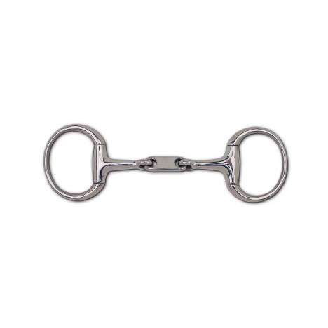 Toklat 14mm Stainless Steel Dr. Bristol Snaffle Eggbutt - 3 1/4" Rings