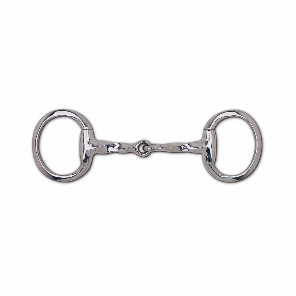 Toklat 19mm Slow Twist Snaffle Eggbutt Bit - 3 1/2" Rings