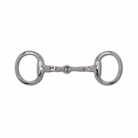 Toklat 19mm Slow Twist Snaffle Eggbutt Bit - 3 1/2" Rings