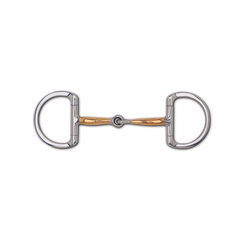 Toklat Copper Thin Snaffle Dee - 3 1/4" Rings