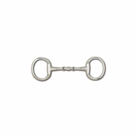 Toklat 16mm Stainless Steel 3-Piece Snaffle Eggbutt - 3 1/2" Rings