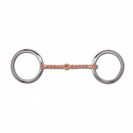 Toklat Flat Loose Ring Copper Twisted Wire Snaffle